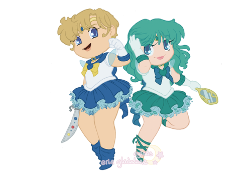 eglads: I finally got around to making an outer senshi set for go with my inner senshi stickers! I t