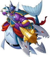 Dinosaur King DIGIMON AU Zander And His Neptunemon Ed Has A Grounddramon