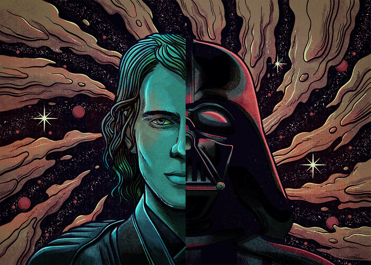 Tiefighters Anakin Skywalker Darth Vader Art By Pedro