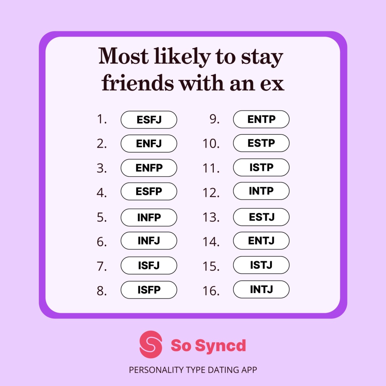 So Syncd Do You Think You Can Be Friends With Your Ex