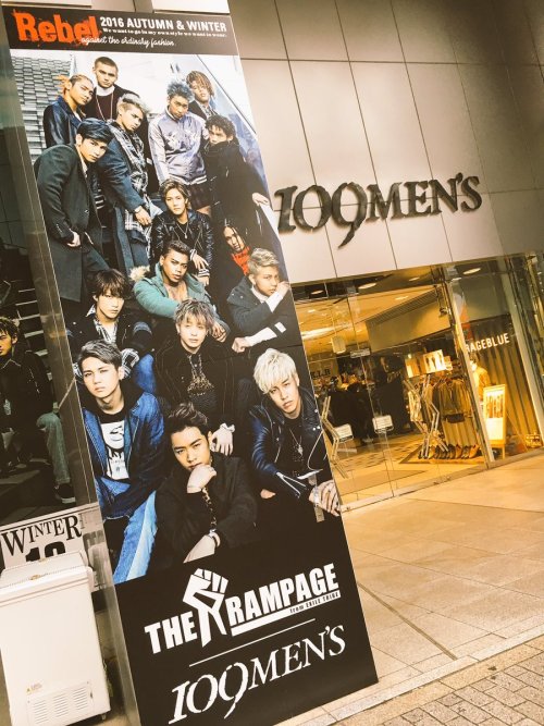 THE RAMPAGE FROM EXILE TRIBE  for 109MEN’S AUTUMN + WINTER ISSUE “REBEL”Style Book is up for grabs a