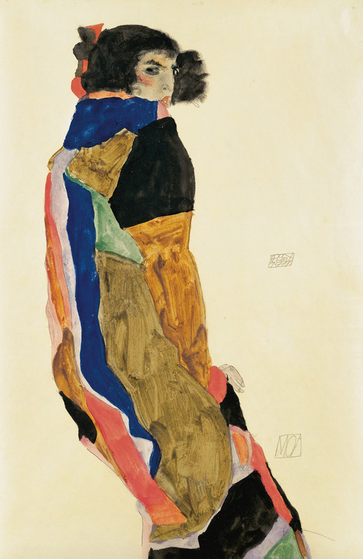 frenzy-of-exultations:  Egon Schiele, “The Dancer Moa”, 1911, Watercolour on