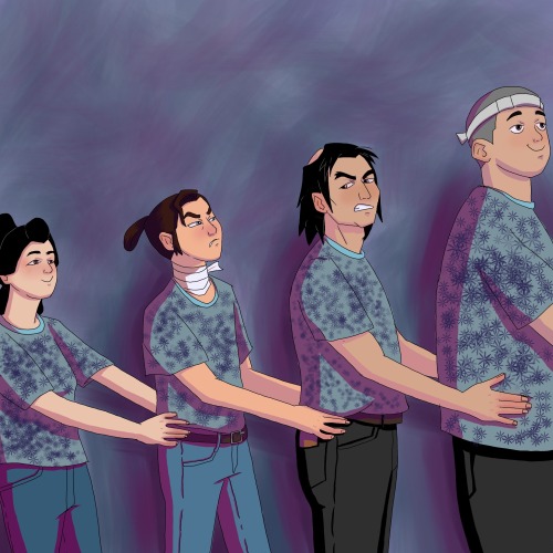 A Preview Of A New Series Im Working On Where Its The Characters From Blue Eye Samurai, But Theyre Posing