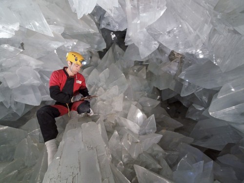 Porn photo bebemoon:caves of giant selenite crystals