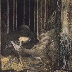 cair–paravel:John Bauer, illustration for  Princess Tuvstarr, 1914.