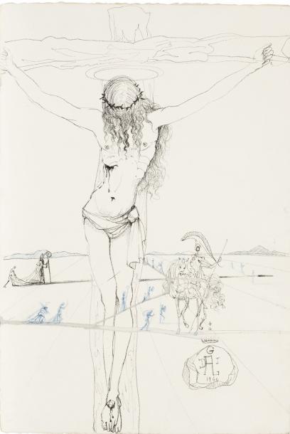 poboh:  Christ et cavalier, 1966, Salvador Dali. (1904 - 1989) 