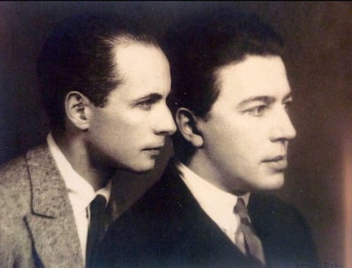  Man Ray (1890-1976)Louis Aragon and André Breton, circa 1924 