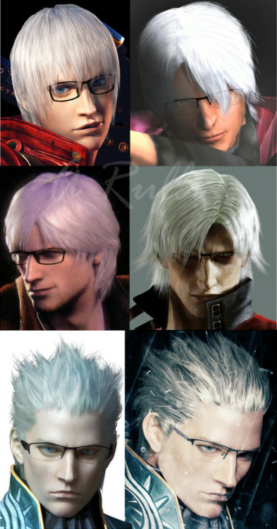 adaru32: I’ve always wondered what the sons of Sparda would look like wearing glasses, so I di