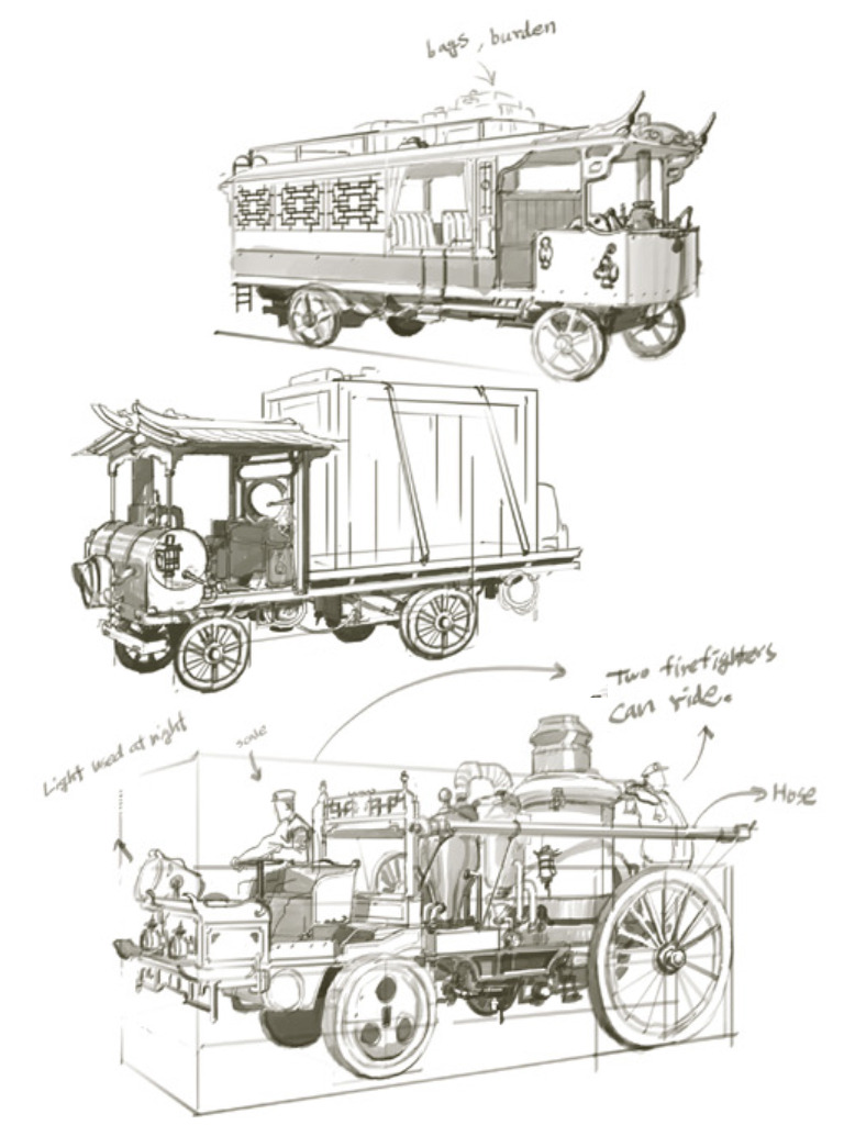 benditlikekorra:   MD: Steampunk-inspired, Asian-influenced vehicles populate the