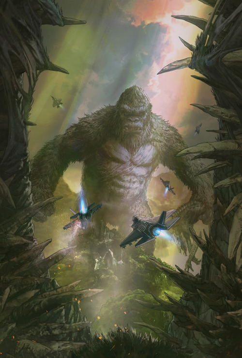 KONG. Like the Godzilla image, this was also made way ahead of production prior to Kingdom Kong. For