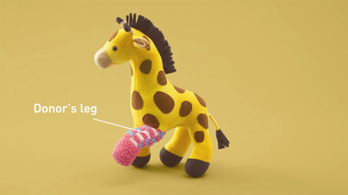 culturenlifestyle: Second Life Toys Campaign Promotes Organ Donation With the Use of Old Toys Japan’s organization Second Life Toys is hoping to promote the awareness of organ donation with a tender and provocative message. With the use of children’s