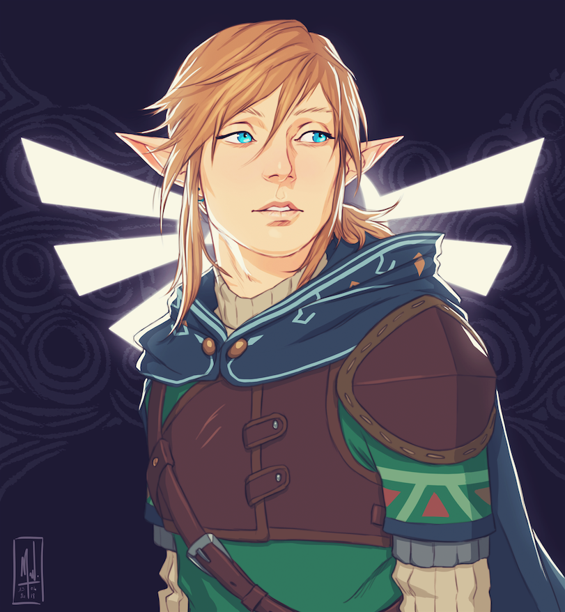 merwild: Drawing Link for the first time! I’m having a lot of fun playing Breath