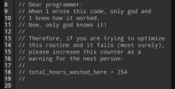 programmerhumour: Only God and I knew