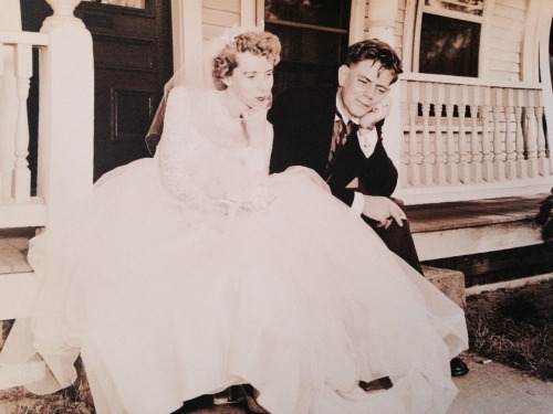 xokelsss: xokelsss: My grandparents on their wedding day. Finished the ceremony and the reception, g