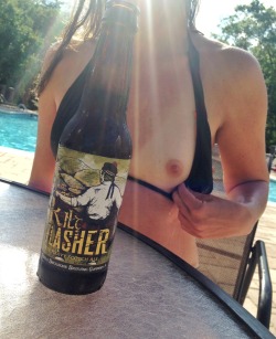 roleplay531:Not many things top spending the day trying new craft beers at the pool with a hottie like her?