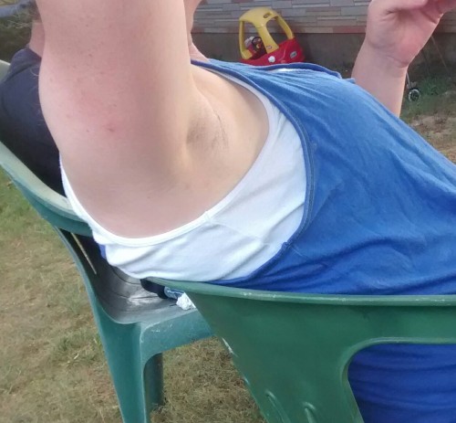 Neighbors slightly stubble armpit