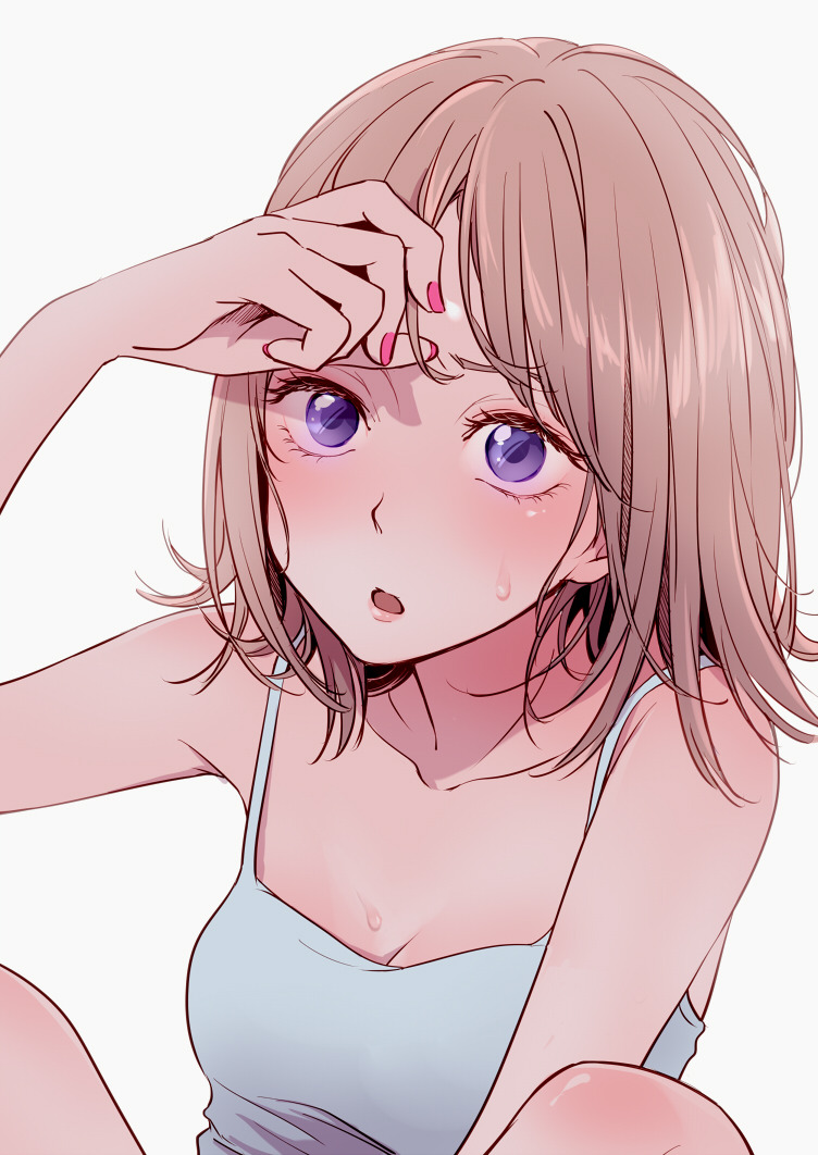 michiaki:  「暑くて前髪切りたい女の子」/「teti」のイラスト [pixiv]
