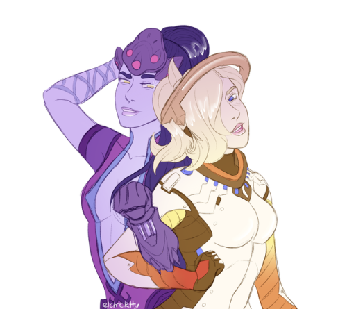 elctrckttydraws:been a while since i drew any overwatch ladies