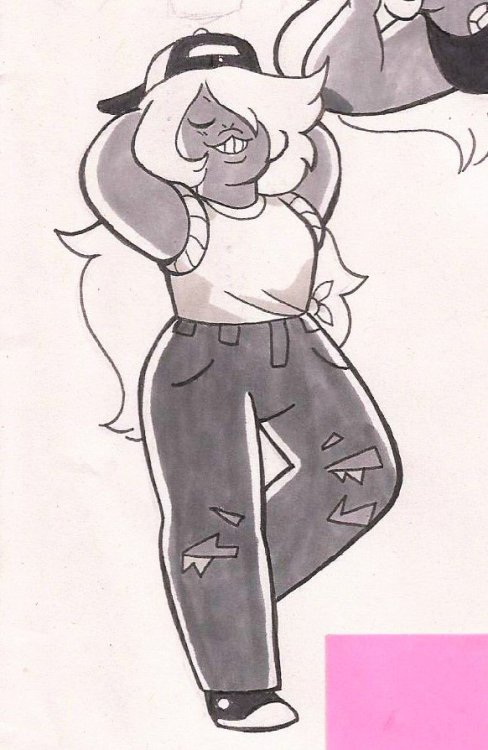 dontouchperi:Amedot featuring a bunch of Amethysts I drew in like October but never posted here. Mor