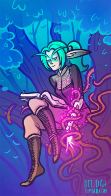 (Slightly more then) basic commission for Sarai!A Night Elf druid, corrupted by those filthy alliance pink-skins and turned to shadow magic. Bah!&gt; Check out my commission info.&gt; Check out my webcomic, Elsewhere.&gt; Consider supporting my work on