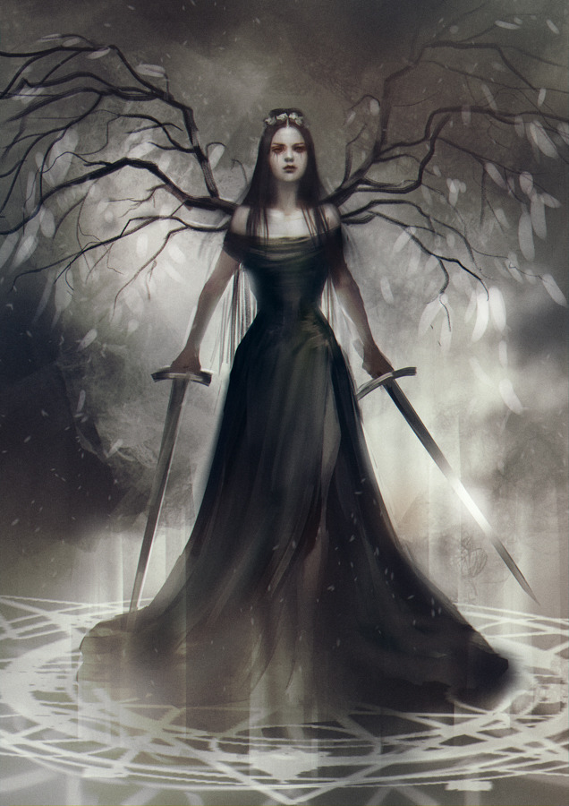 crimson-tearz:  Black angel by anotherwanderer 
