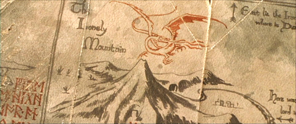 hobbit map lonely mountain