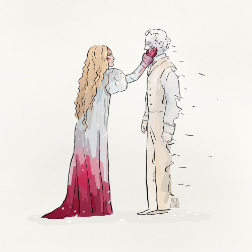 about time I drew some more crimson peak art(also I’m out of my art block!)