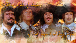 drunkardsandlovers:  Just a little Saturday Musketeers graphic. 