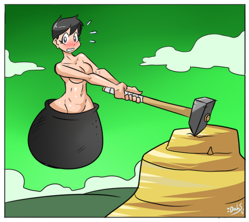 dahsdahs:  Getting over it Just for fun, I’ll work on a lewder version if you guys like it