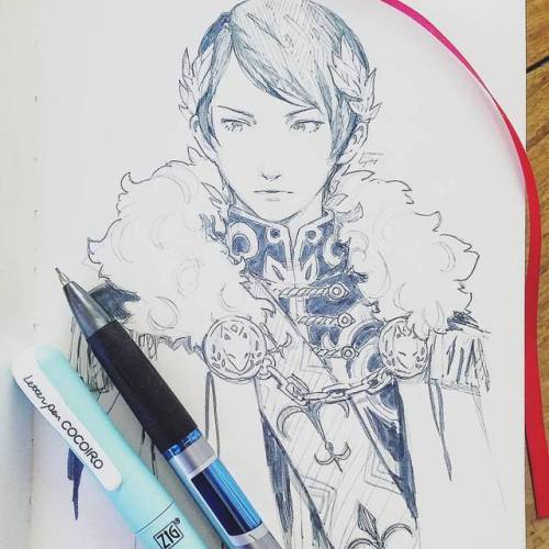 The Emperor (Happy Birthday Yusuke!! 01.28) ⠀⠀⠀⠀⠀⠀⠀⠀⠀ Just bought some sweet new pens as an incentiv