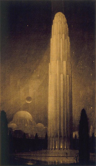 nobrashfestivity:    Hugh Ferriss, Architectural