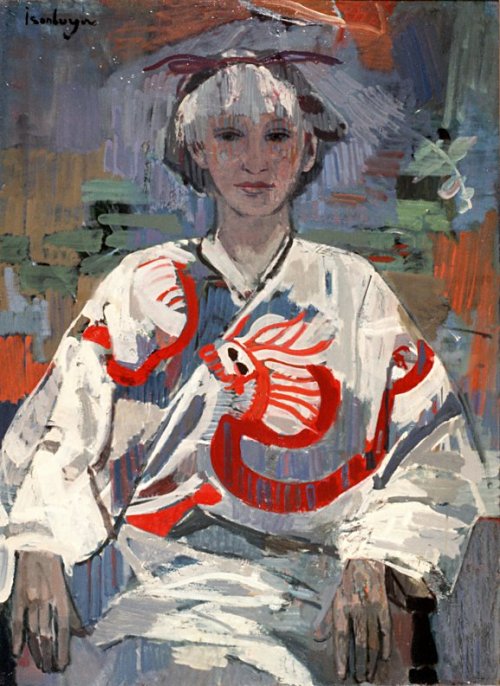lilithsplace:The Kimono (with Dragon), the artist’s wife, Jula, 1973Eric Isenburger (1902&ndas
