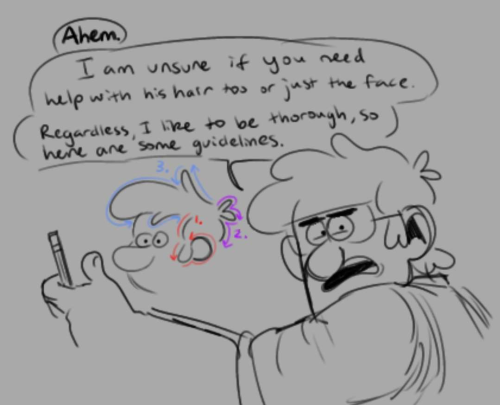 I Love The Way You Draw Sm. Do You Have Any Tips On Drawing Fiddleford For Some Reason His Face Is The