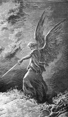Nigra-Lux: Doré, Gustave (1832-1883) An Angel Appears To Balaam (Num 23:15-35),