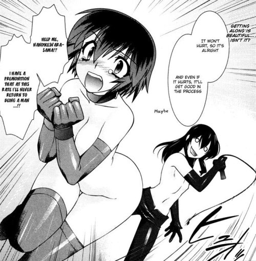 rikkugoshujin: “I have a premonition that at this rate I’ll never return to being a man…!!” Manaka M