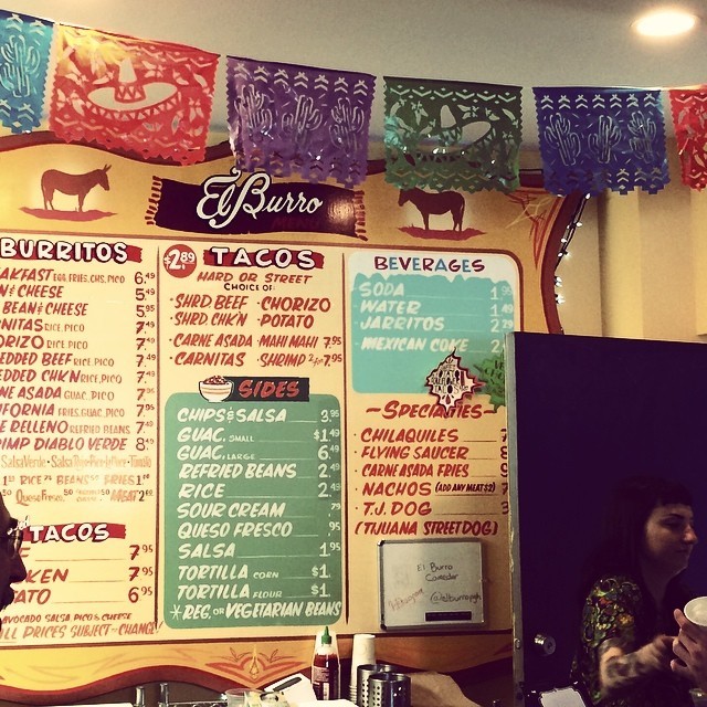 Lunch at #elburropgh it apparently goes down on #fedstreet #mexicanwarstreets #northshore (at El Burro Comedor)