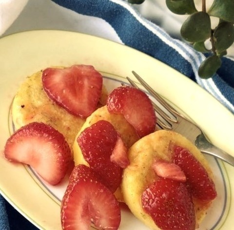 Grilled Polenta With Strawberries - Fruit DessertsGrilled Polenta Is Topped With Grand Marnier-flavored