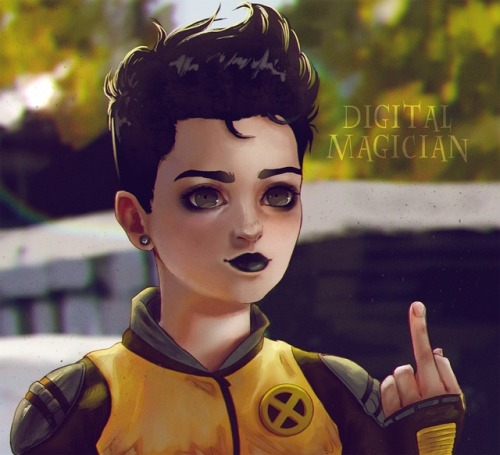 Negasonic Teenage Warhead illustration all done! 