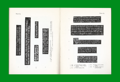 227. Clayton, Muriel. Brass Rubbings: Catalogue of Rubbings and Brasses and Incised Slabs. London: H