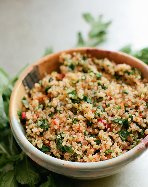 Spicy Carrot and Quinoa Tabbouleh
Gorgeous fall colors and seasonal flavors combine in this super easy, super tasty dish from A Thought For Food. Whip it up for the perfect healthy side.
Ingredients
• 1 cup quinoa, rinsed and drained in a colander
•...