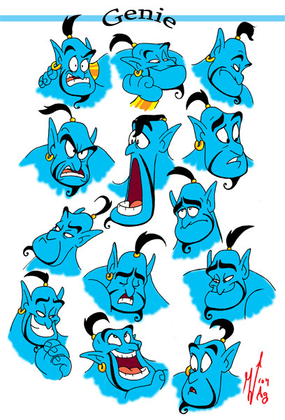 hellyeahdisneyfanart:  Genie.