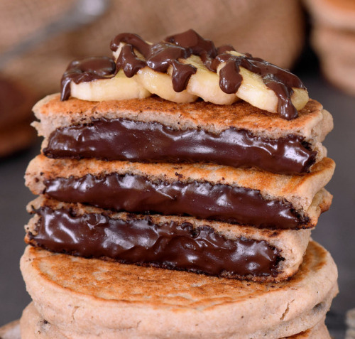 Vegan Peanut Caramel & Chocolate Pancakes (GF)Chocolate Chip Cookie Pancakes (GF)Chocolate Chip 