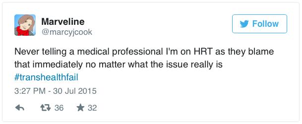 chrysalisamidst:  micdotcom:  Trans people are revealing their healthcare nightmares