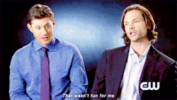 hallowedbecastiel:  Jared: I loved when you had to fight the