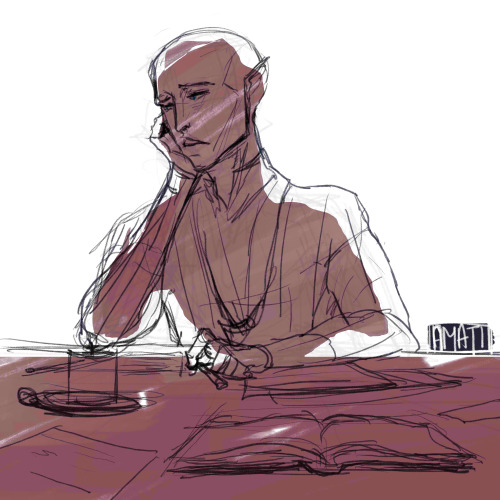 amaatiart:When in doubt, draw Solas. 