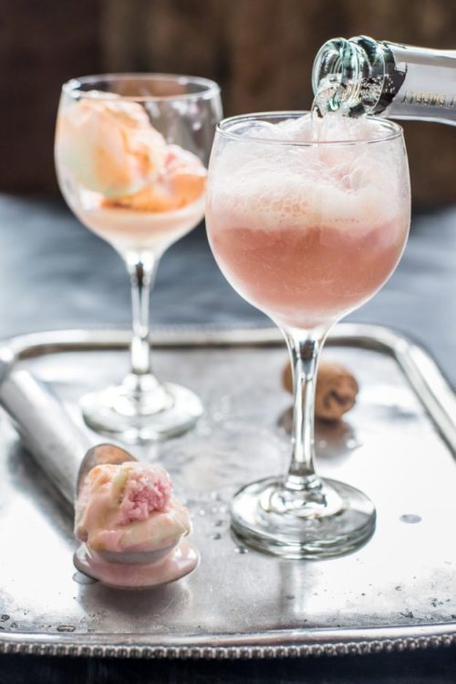 foodffs: Rainbow Sherbet Champagne Floats Really nice recipes. Every hour. Show me what you cooked! 