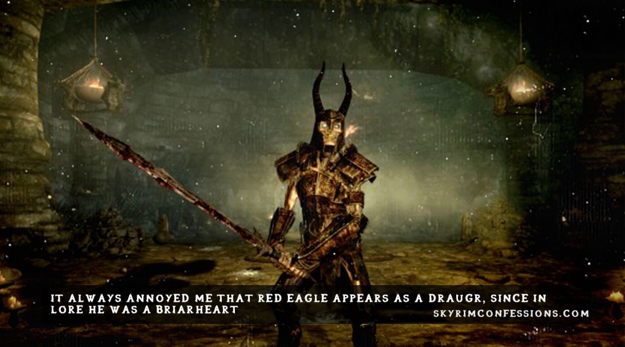 ser godt ud parkere Ithaca TES V: Skyrim Confessions — “It always annoyed me that Red Eagle appears as  a...