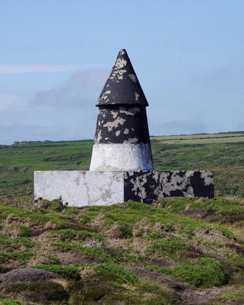 bluecote:runnel stone navigation markers, gwennap head, cornwall.june 19