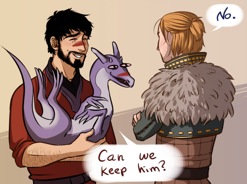 queen-schadenfreude: Anders won’t hold out for long if Hawke keeps giving him that look. (this bril