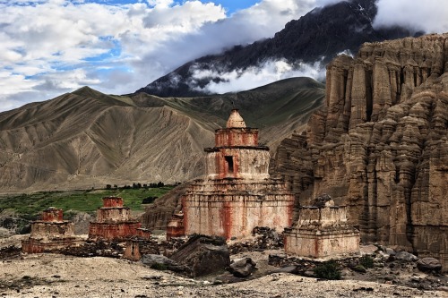 Stupas at Mustang, Nepal